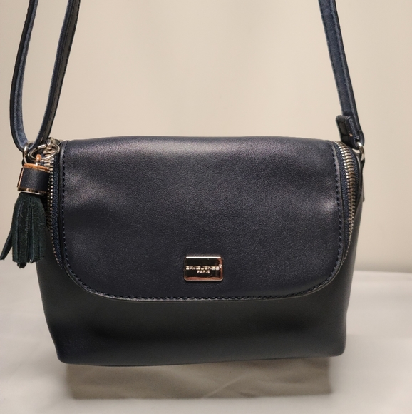 David Jones Paris Small Navy Crossbody - Picture 2 of 6